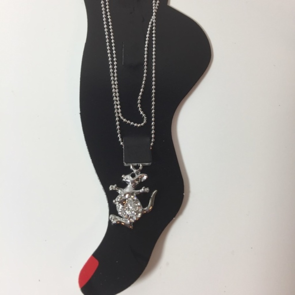 Silver Kangaroo Anklet Bracelet